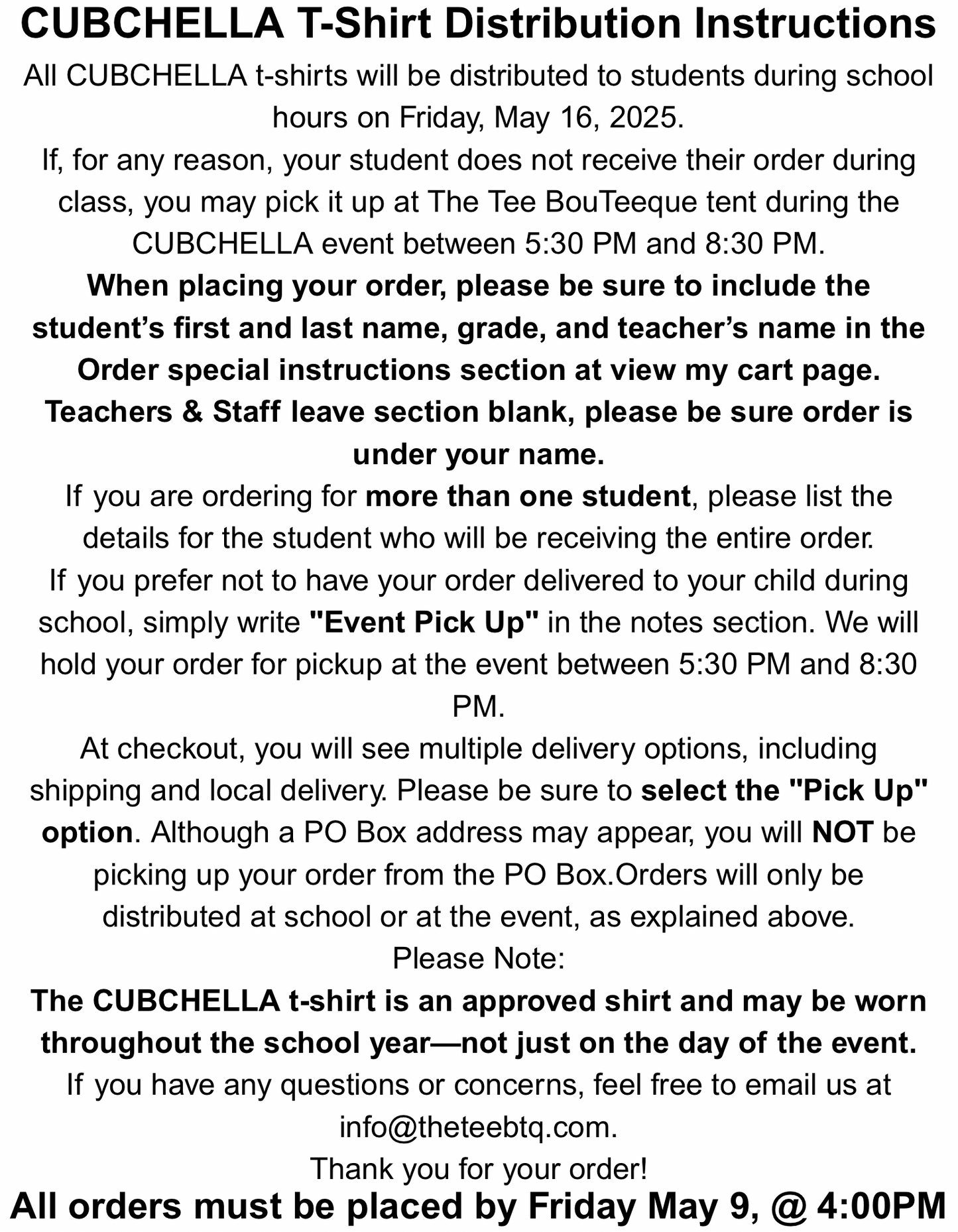 W. D. Surratt Elementary CUBCHELLA TEE