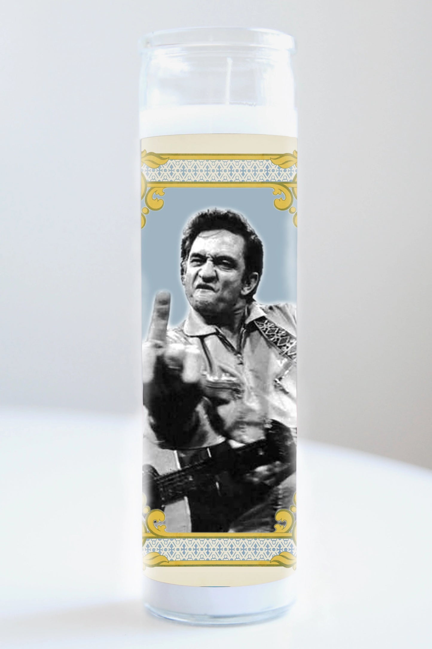 Johnny Cash "Middle Finger" Candle